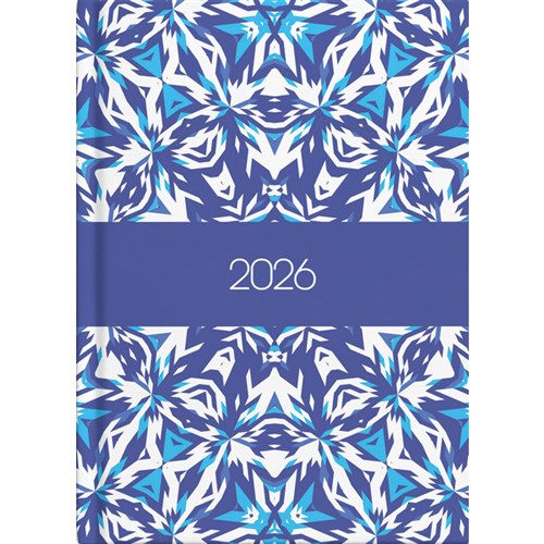 Collins A53 Diary A5 Week to View 2026 Kaleidoscope Assorted Designs