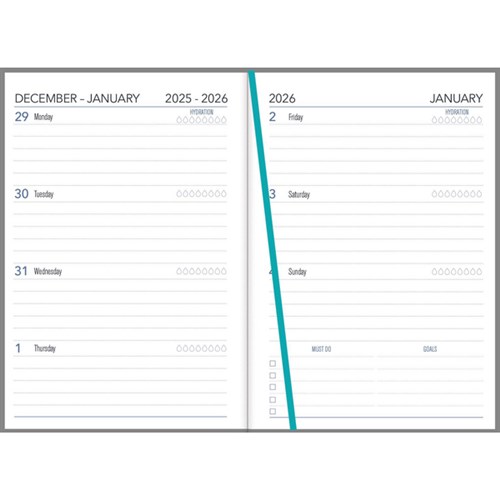 Collins A53 Diary A5 Week to View 2026 NZ Artist Assorted Designs