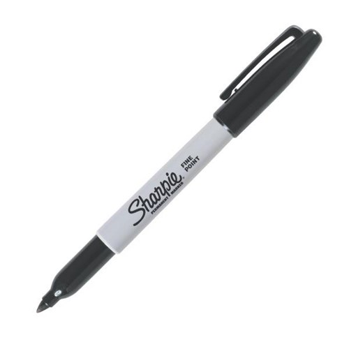 Sharpie Black Permanent Marker Fine Tip