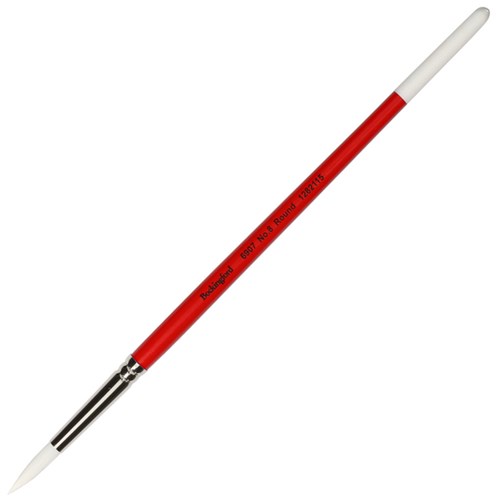 Bockingford 6907 Premium Round Paint Brush White Taklon No. 8 6mm