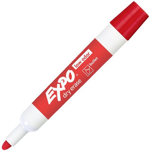 Expo Red Whiteboard Marker Bullet Tip
