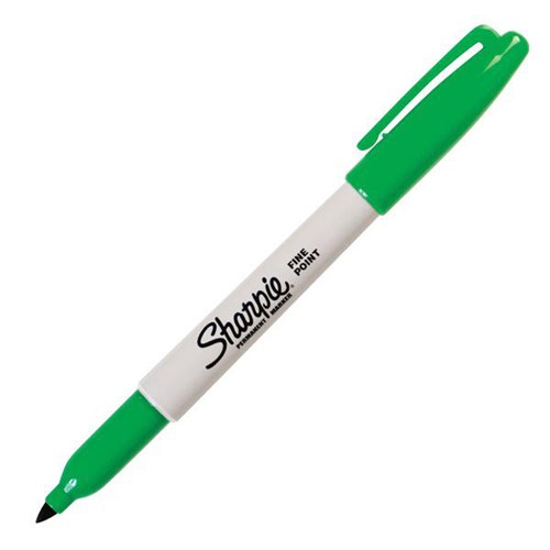 Sharpie Green Permanent Marker Fine Tip