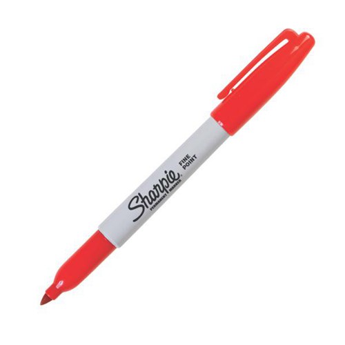 Sharpie Red Permanent Marker Fine Tip