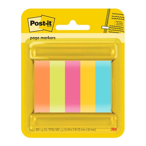 Post-it® Flags 670-5AN Page Marker Assorted Colours 500 Flags