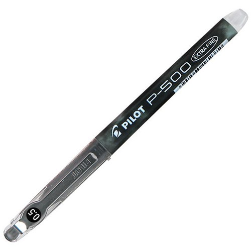 Pilot P500 Black Rollerball Pen 0.5mm Extra Fine Tip