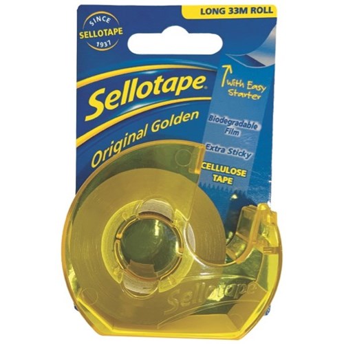Sellotape Cellulose Tape & Dispenser 18mm x 33m OfficeMax MySchool