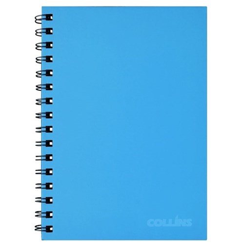 Collins A5 Hardcover Spiral Notebook Ice Blue 200 Pages OfficeMax MySchool