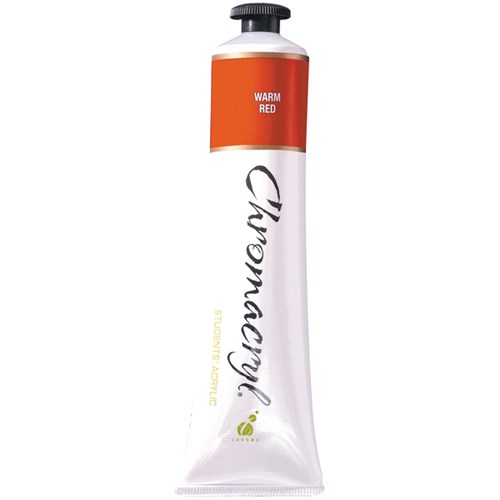 Chromacryl Student Acrylic Paint Warm Red 75ml