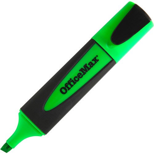 OfficeMax Green Desk Style Highlighter Chisel Tip