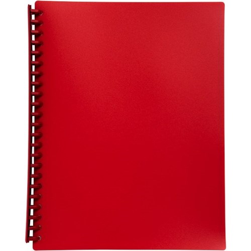 OfficeMax A4 Refillable Display Book 40 Pocket Red OfficeMax MySchool