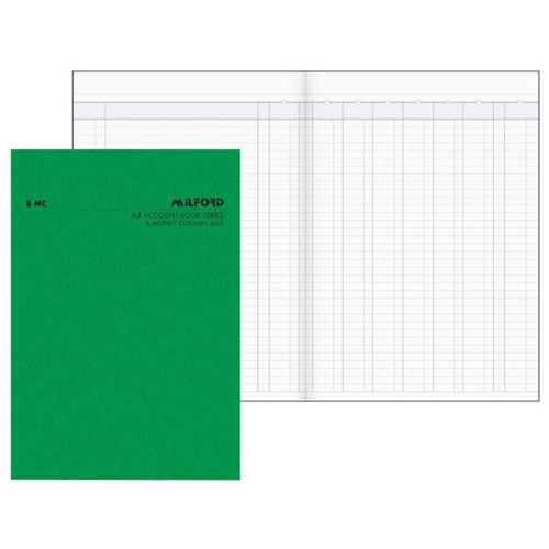 Milford 8MC A4 Series Account Book Limp Cover 26 Leaf