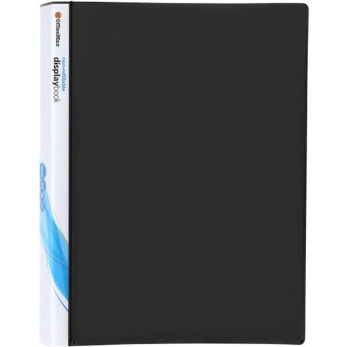 OfficeMax A4 Display Book Insert Cover 40 Pocket Black