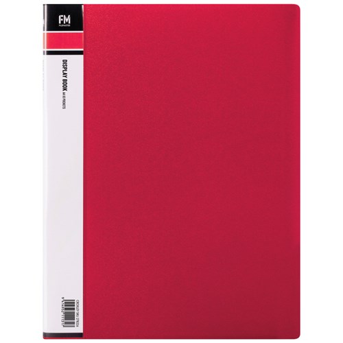 FM A4 Display Book 10 Pocket Red