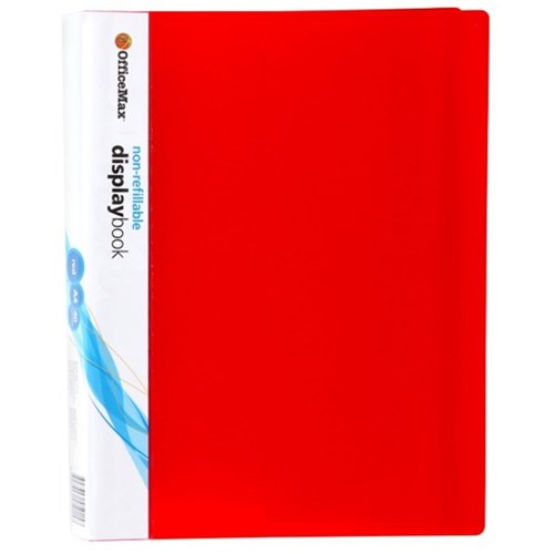 OfficeMax A4 Display Book 40 Pocket Red