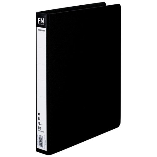 FM Trunkboard Ringbinder 2 Ring A4 26mm Black