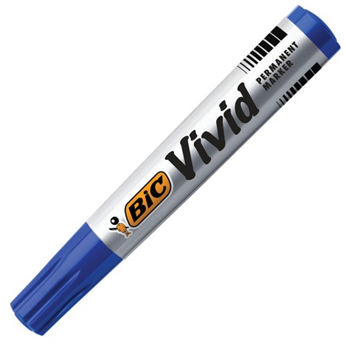 BIC Ecolutions Vivid Blue Permanent Marker Fine Bullet Tip