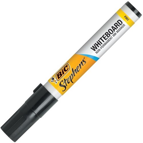 BIC Stephens Black Whiteboard Marker Fine Bullet Tip | OfficeMax MySchool