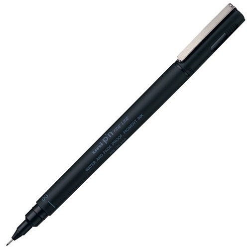 uni Pin Black Fine Line Pen Micro Fine 0.3mm Tip