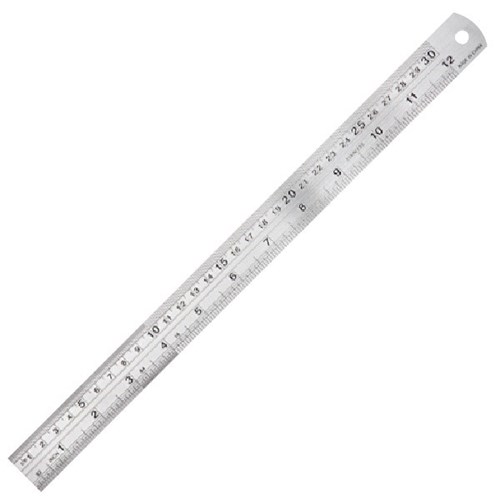 Steel Ruler Metric/Imperial 30cm | OfficeMax MySchool