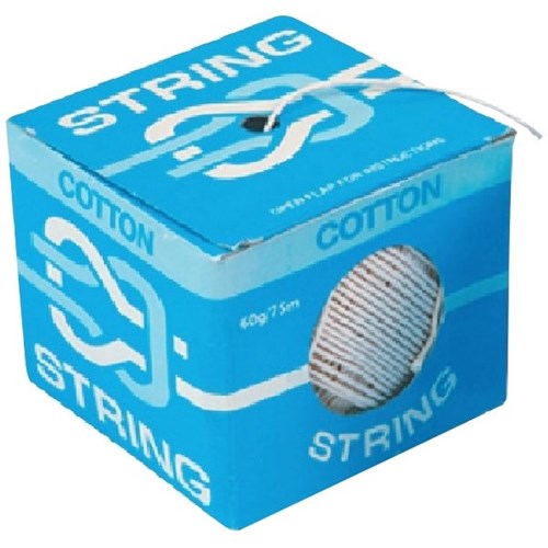 Cotton String 60g 75m White
