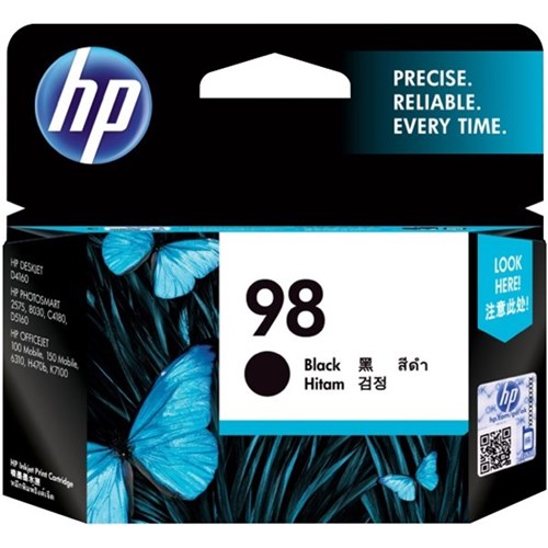 HP 98 Black Ink Cartridge High Yield C9364WA