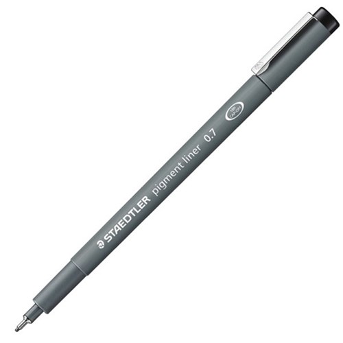 Staedtler Mars Graphic Black Pigment Liner Pen Fine Tip 0.7mm