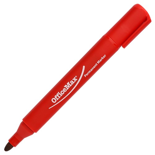 OfficeMax Red Permanent Marker Bullet Tip