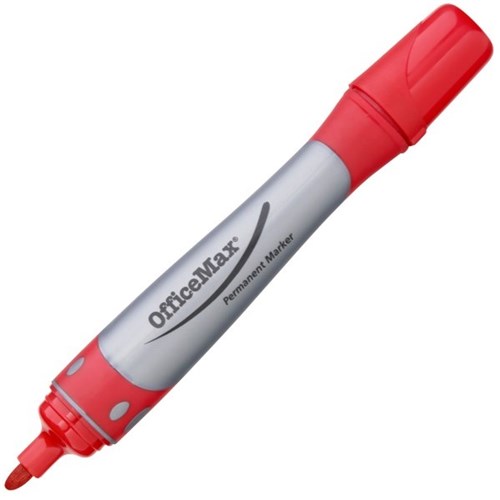 2260727 OfficeMax Red Permanent Marker Bullet Tip