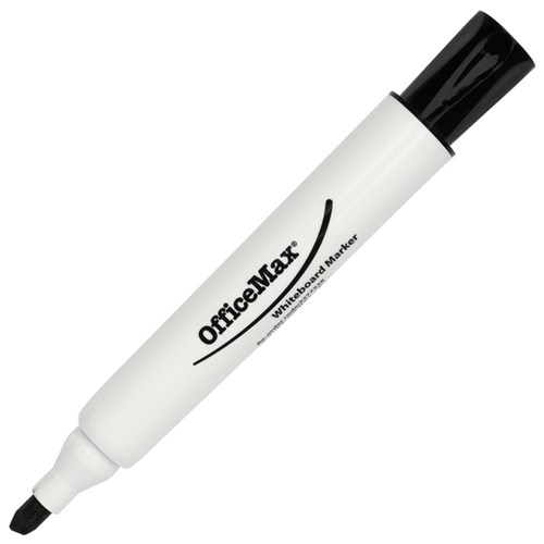 OfficeMax Black Whiteboard Marker Chisel Tip