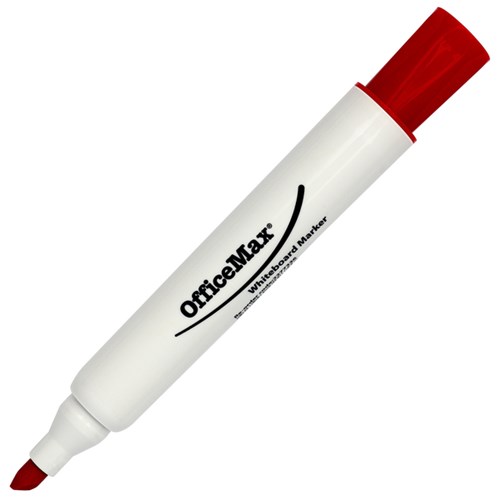OfficeMax Red Whiteboard Marker Chisel Tip