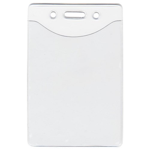OfficeMax Security ID Card Holder Heavy Duty Vinyl Portrait 85x60mm