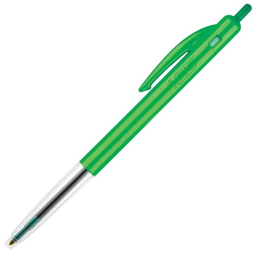 Bic Clic Ballpoint Pens, 1.0mm Medium Tip, Green BTS Products Only