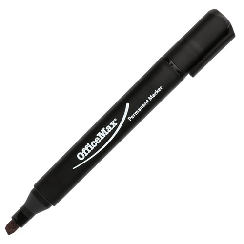 OfficeMax Black Permanent Marker Chisel Tip