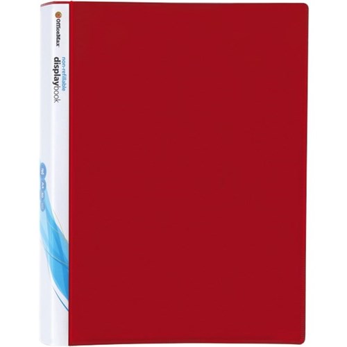 OfficeMax A4 Display Book Insert Cover 40 Pocket Red