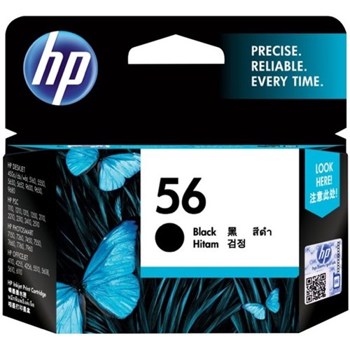 HP 56 Black Ink Cartridge C6656AA