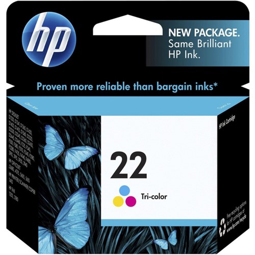 HP 22 Tri Colour Ink Cartridge C9352AA