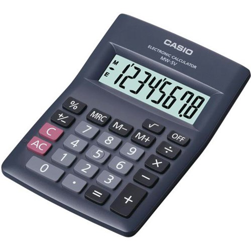 Casio MW5VBK Pocket Calculator