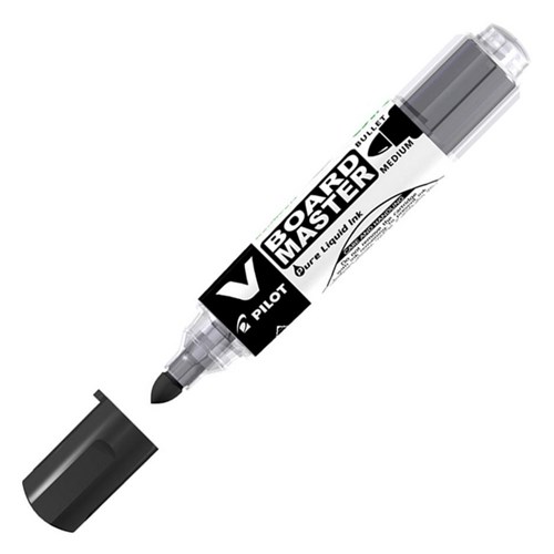 Pilot V Board Master Black Refillable Whiteboard Marker Bullet Tip