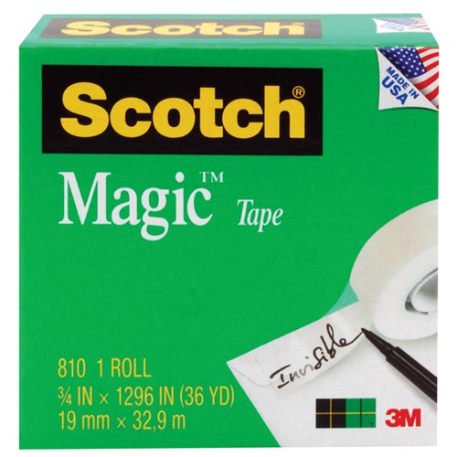 Scotch  Magic  810 Invisible Tape 19mm x 33m