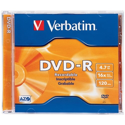 Verbatim DVDR Recordable Media 4.70GB OfficeMax MySchool