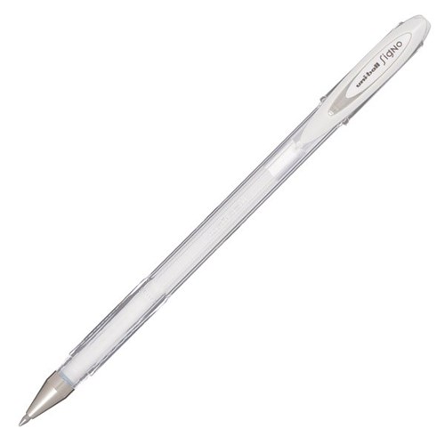 uni-ball Signo UM-120 White Rollerball Pen Fine 0.7mm Tip