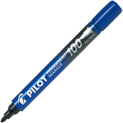 Pilot SCA-100 Blue Permanent Marker Fine Bullet Tip