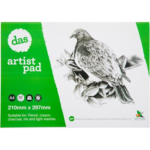 Das Woodpigeon Artist Pad A4 110gsm 60 Leaves