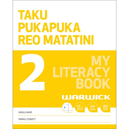 Warwick My Literacy Book 2 Taku Pukapuka Reo Matatini 12mm Ruled 64 Pages