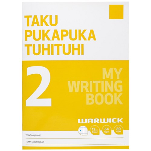 Warwick My Literacy Book 2 Taku Pukapuka Reo Matatini 12mm Ruled 64 Pages