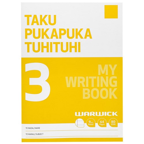 Warwick My Literacy Book 3 Taku Pukapuka Reo Matatini 7mm Ruled 64 Pages