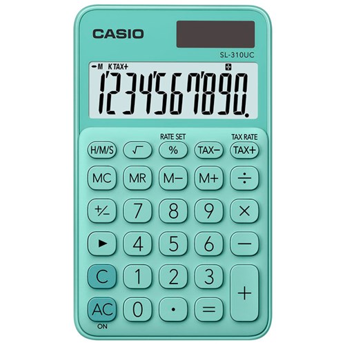 Casio SL310UCGN Handheld Calculator Green