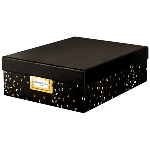 Pukka Rochelle & Jess Storage Box A4 Black