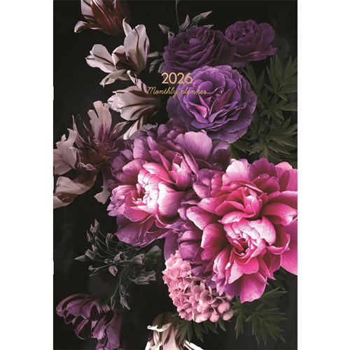 Collins Diary Planner A4 Month To View 2026 Bouquet