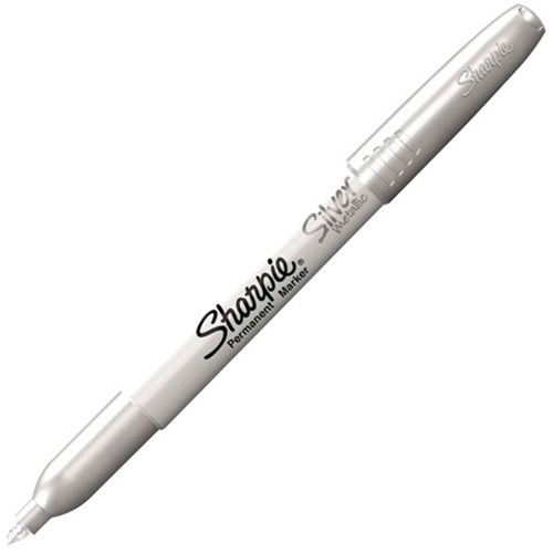 Sharpie Metallic Silver Permanent Markers Fine Tip OfficeMax MySchool